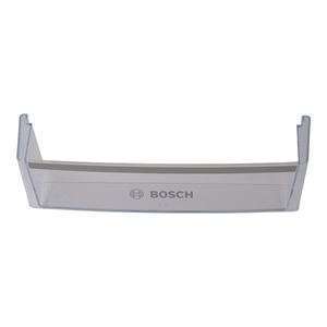 Nederste hylde i køleskab eller kølefryseskab fra Bosch, passer også i nogle Siemens modeller.